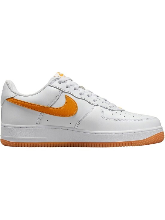 Nike Mens Air Force 1 \'07 Shoes White/University Gold Size 4